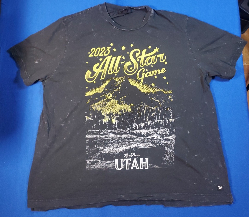 The Wild Collective 2023 All Star Game Utah Black T-Shirt Men's Size XL
